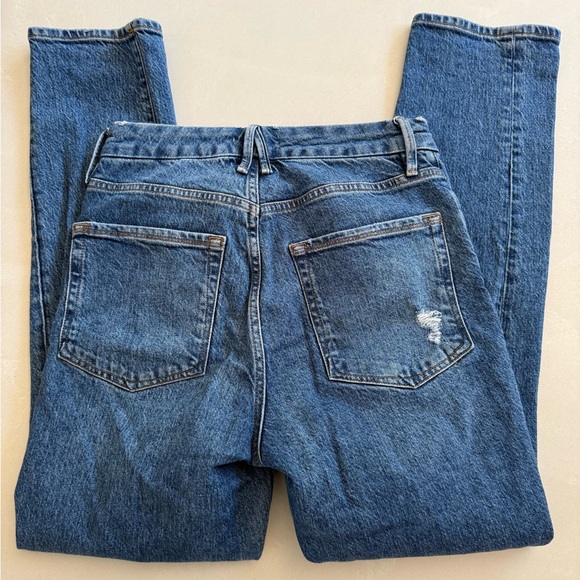 Good American Good Legs Distressed Straight Leg Jeans 27 - Picture 5 of 5